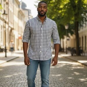 EUC Banana Republic Size XS Custom 078 Wash Tailored Slim Fit Shirt!